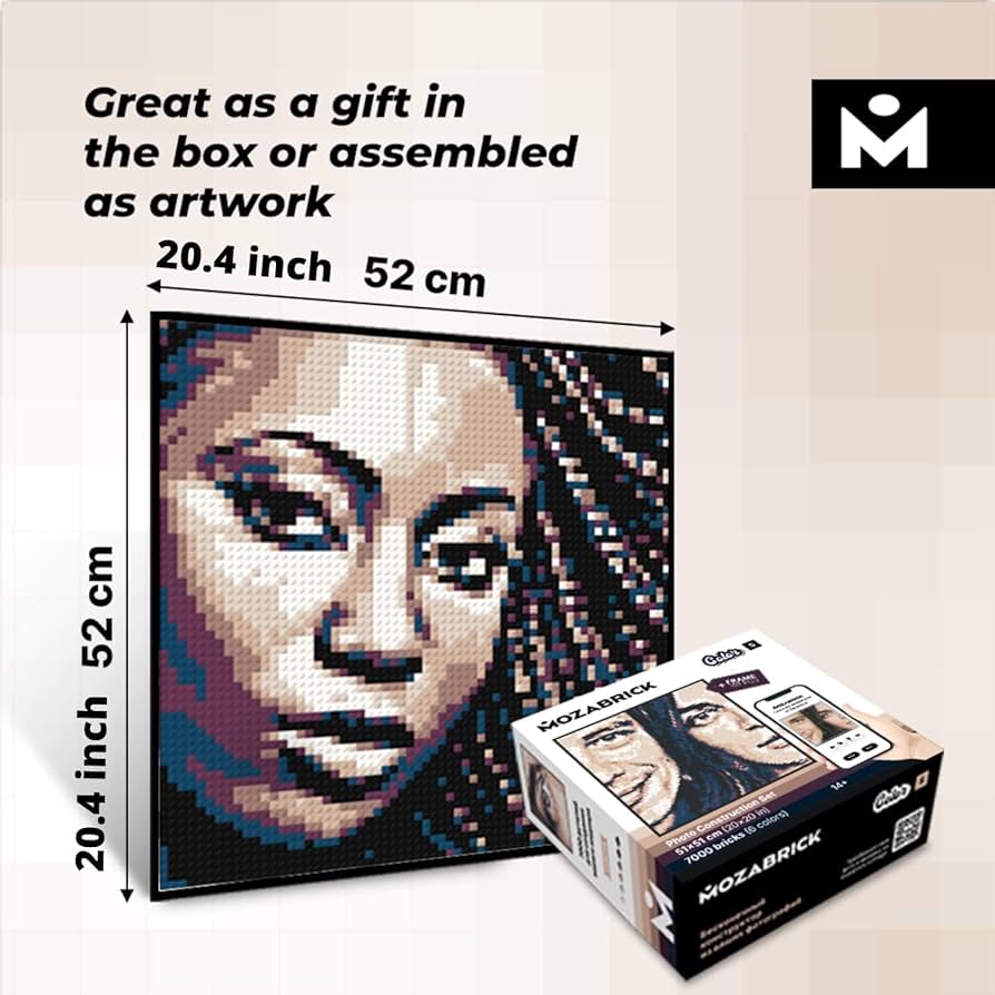 Amazon.com: MOZABRICK Color S- Interlocking Brick Mosaic Photo kit