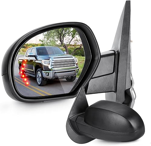 Espejos de remolque para Chevy GMC 2007-2013 Avalanche Sierra Suburban 1500 2500 Silverado 3500 Tahoe Yukon Power calentados con luz de flecha