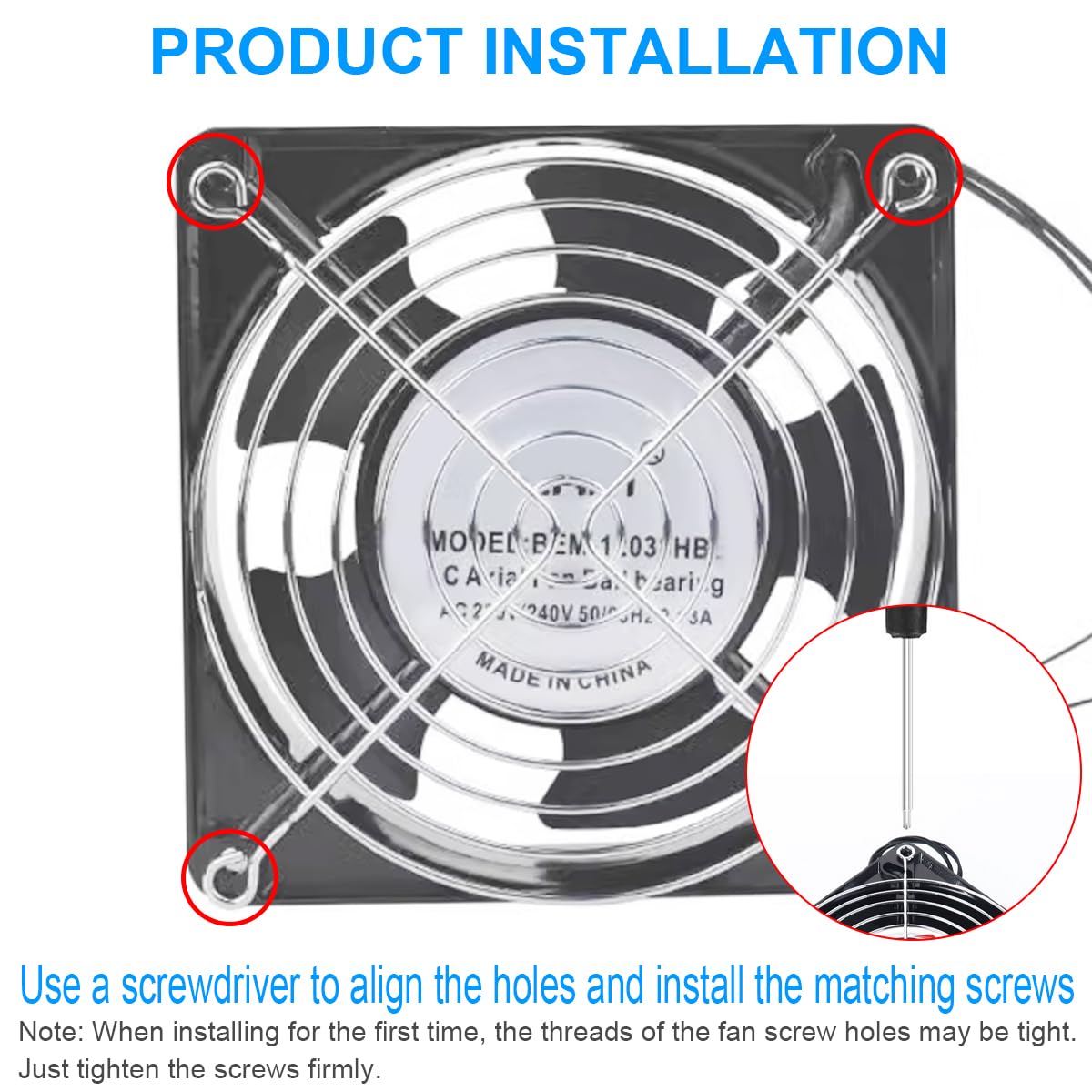4 Griglie Metalliche 120x120mm Per Ventole PC - Con Viti E Cacciavite - Foto 2