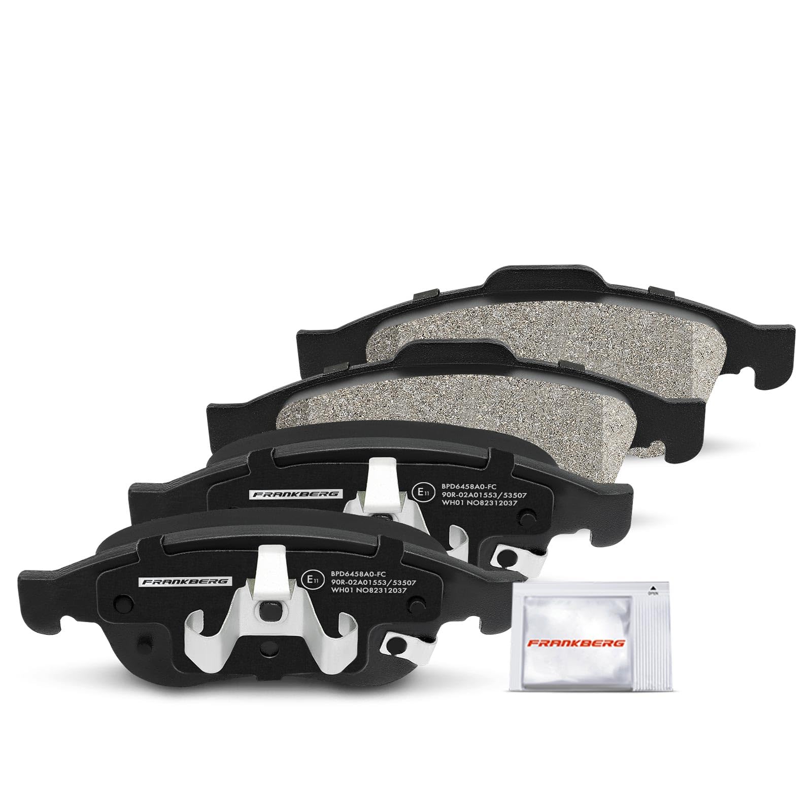 Frankberg 1 set freni incl. 2 dischi freno + 4 pastiglie freno anteriori | Compatibile con: 500X 334, Renegade SUV B1 BU BV