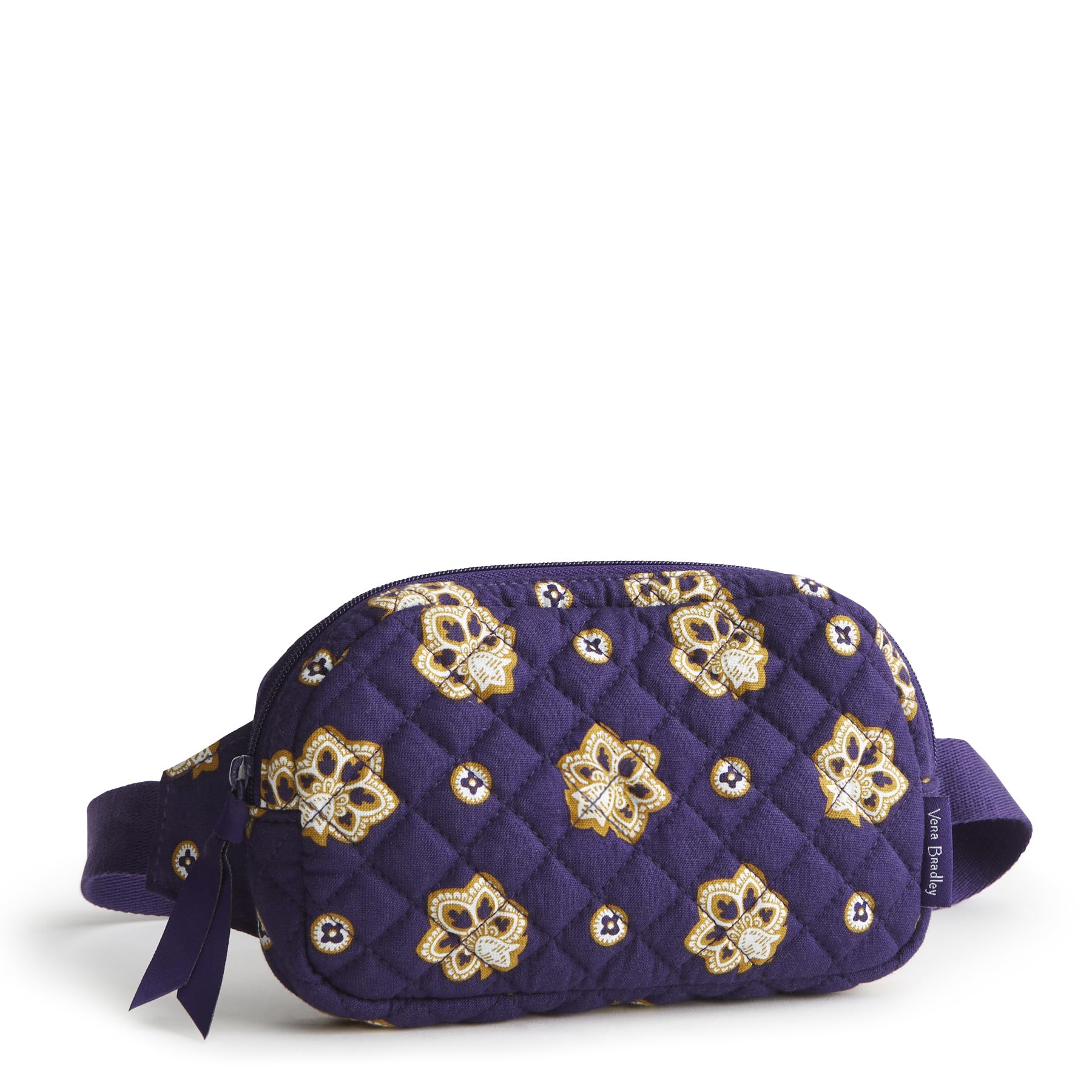 Vera Bradley Premium Cotton Large Travel Duffel Bag, Royal Blue/Red Bandana