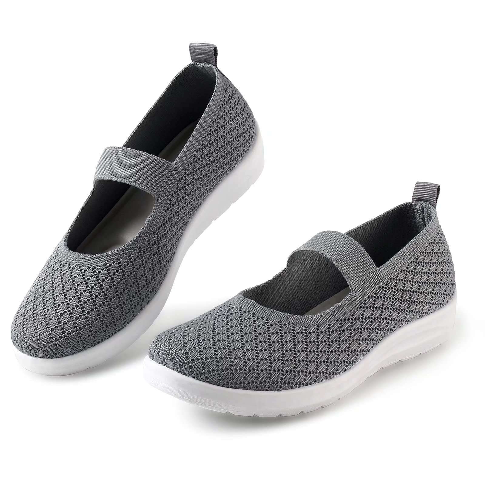 MUSSHOE Walking Shoes Women Breathe Mesh Slip On Sneakers Women