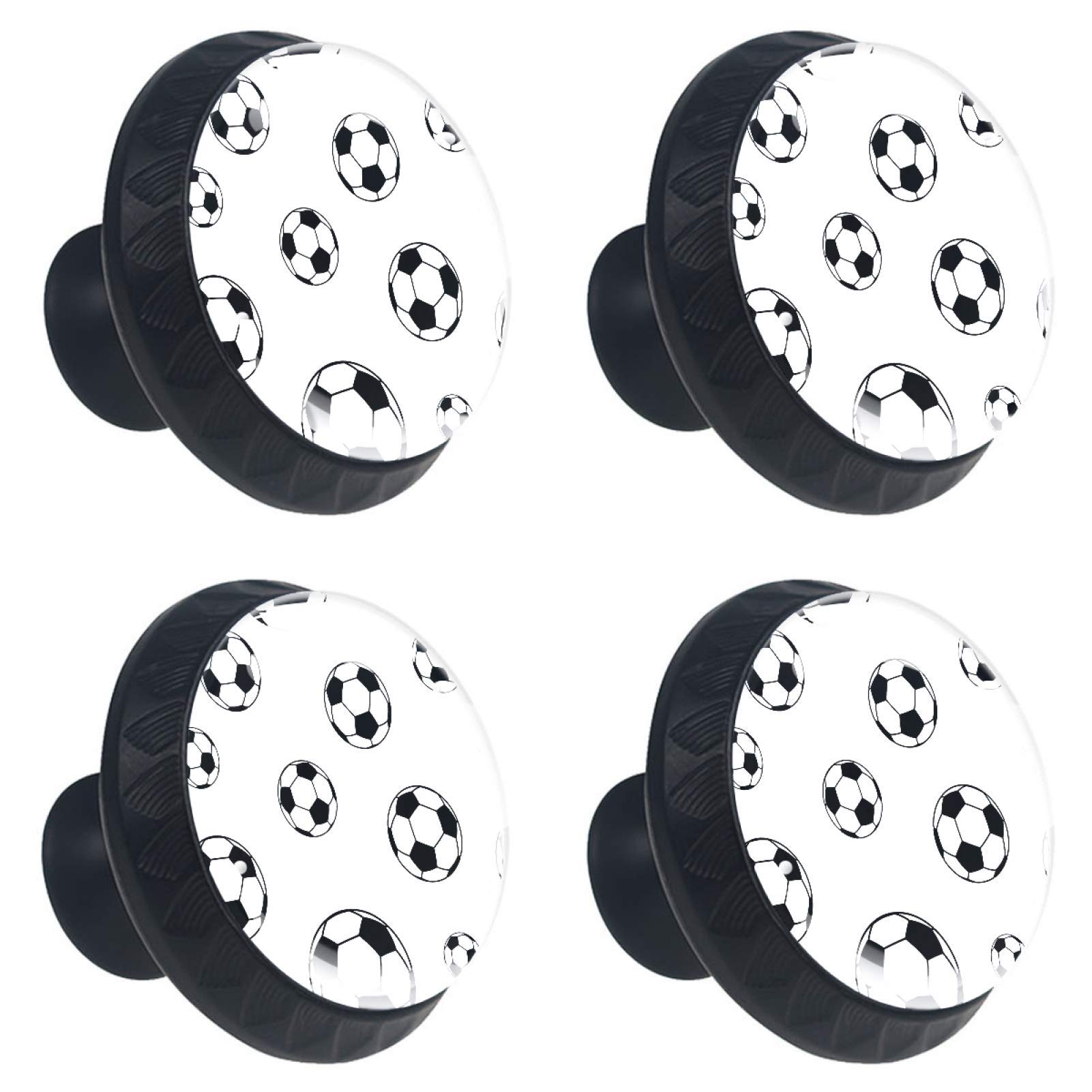 Boutons en verre meuble football pour réparer les poignées cassées de placard et commode 30mm