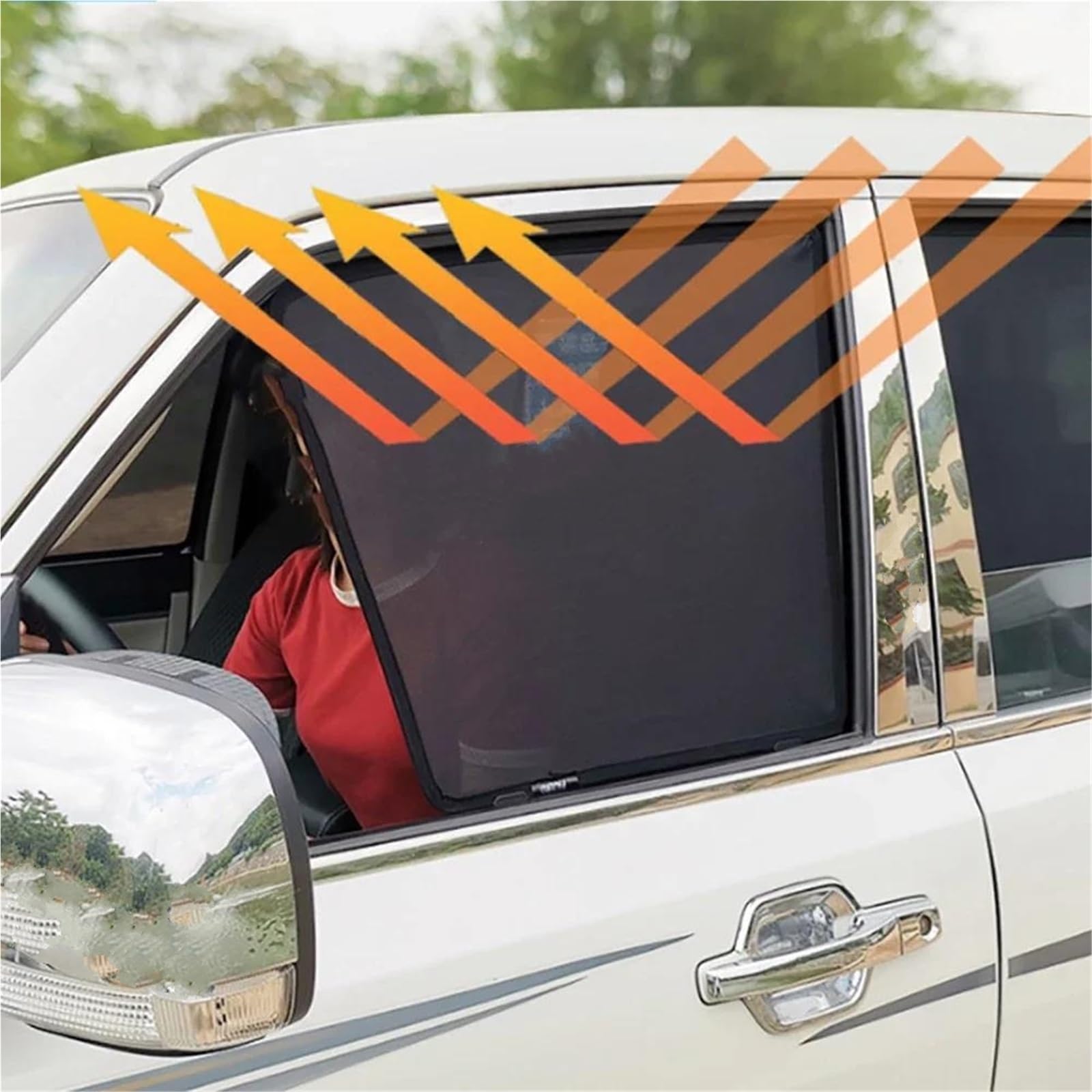 Parasol Coche Para Toyota Para Corolla Para Touring Sports Estate 2024-2020 Parasol Magnético Para Ventana Coche Parasol Visera Malla Protectora Para Niños Coche Parasoles(Triangular Window)