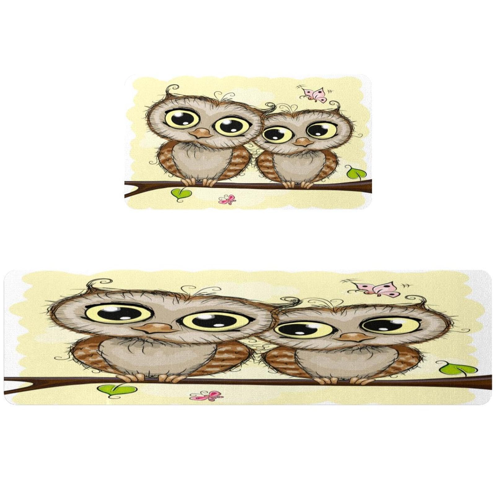Alfombrillas de cocina absorbentes VAPOKF juego de 2 piezas lavables con base antideslizante