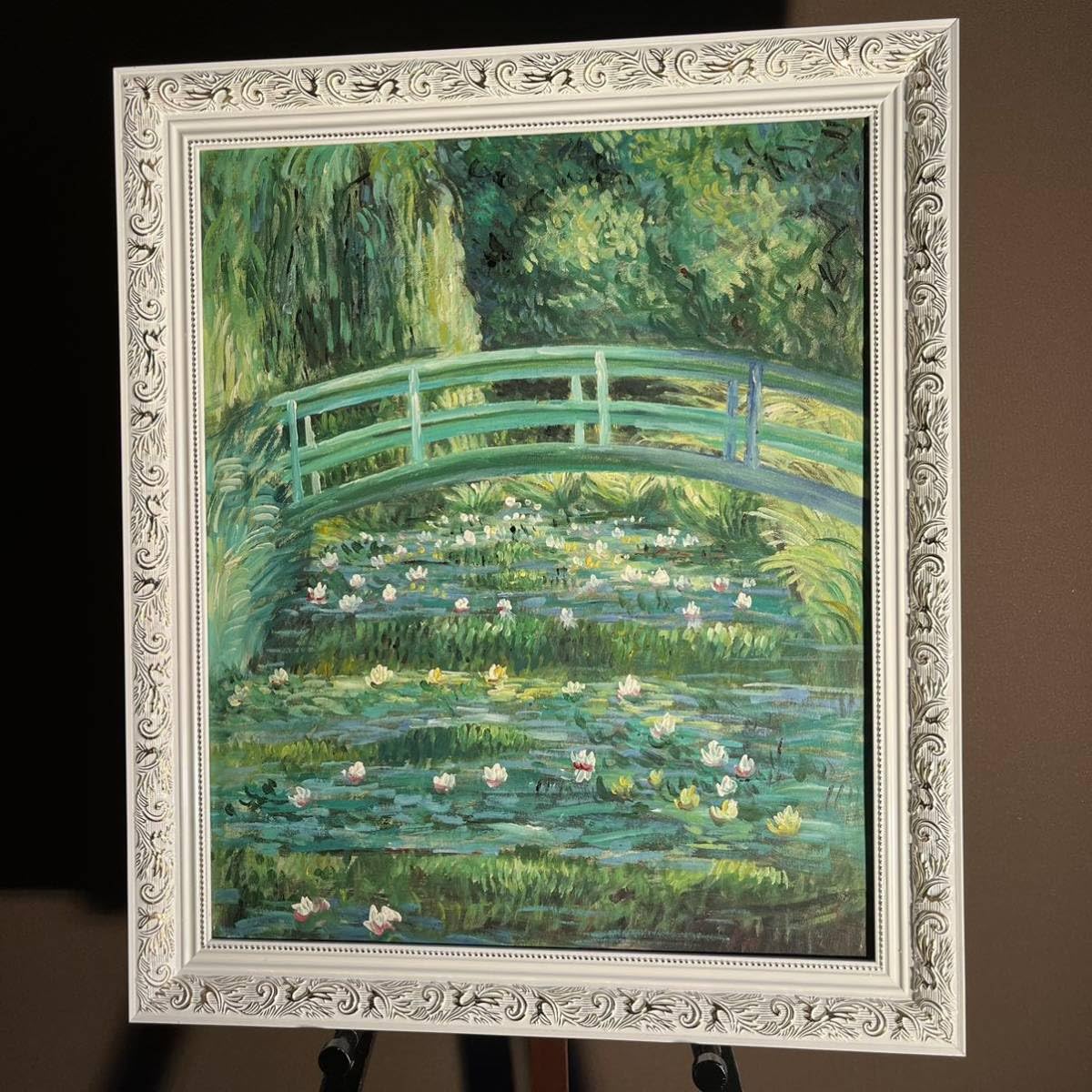 純粋な手描きの油絵 モネ スイレン 応接間掛画56 純粋な手描きの油絵 モネ スイレン 応接間掛画56