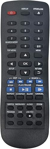 N2QAYA000015 Remoto reemplazado para Panasonic DVD CD Player DVD-S48 DVD-S48 DVD-S500 DVD-S700 N2QAYA000080