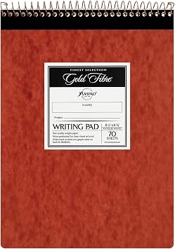 Ampad Gold Fibre Retro Pad, Wide Rule, 8-1/2 x 11-3/4, White, 70-Sheets/Pad 20-008R