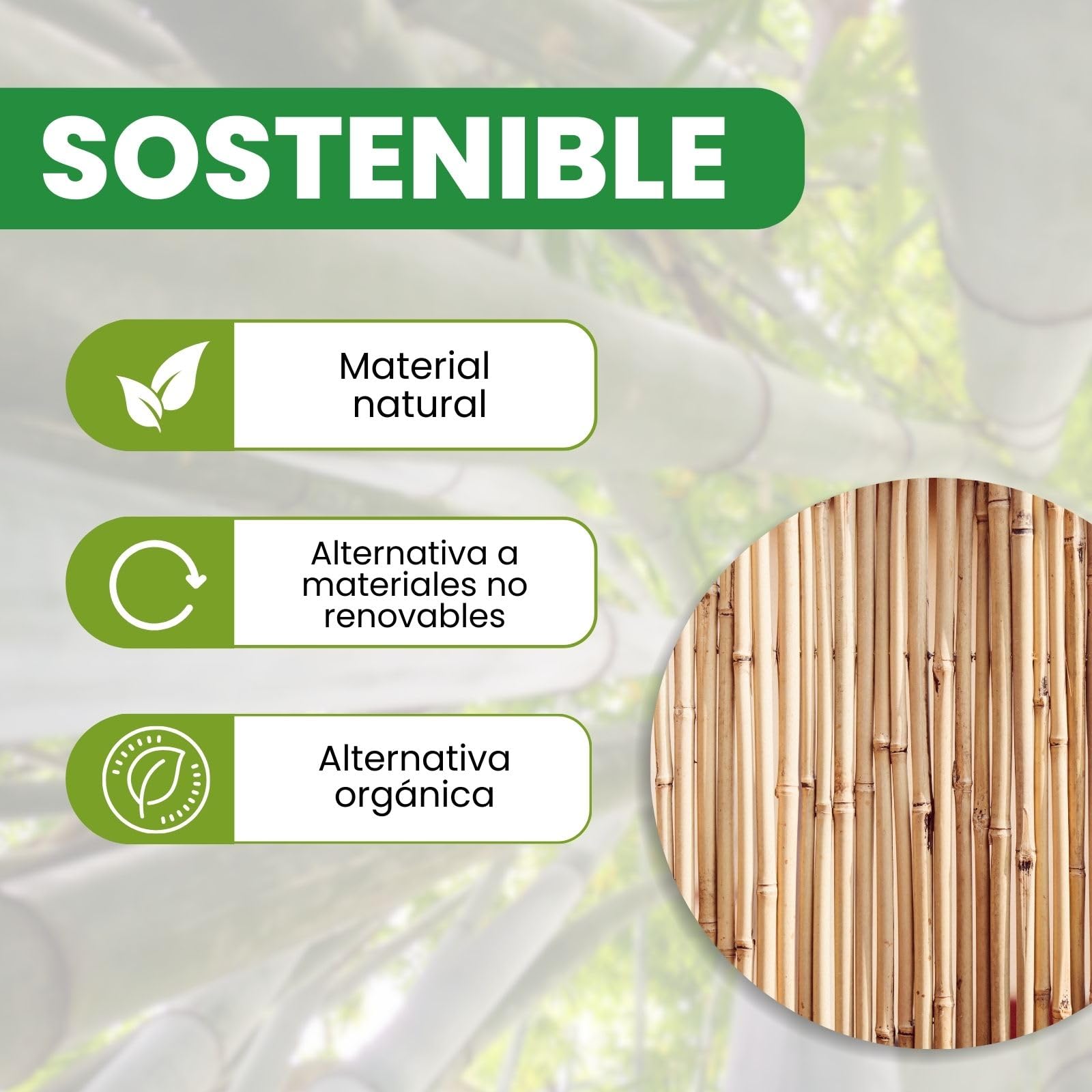 PLANTAWA Tutores de Bambú 90 cm Paquete 25 Unidades Ø 10-12 mm | Soporte para Plantas, Hortalizas, Tomates y Tomateras | Tutores para Plantas de Instalación Fácil. Cañas de bambú Resistentes