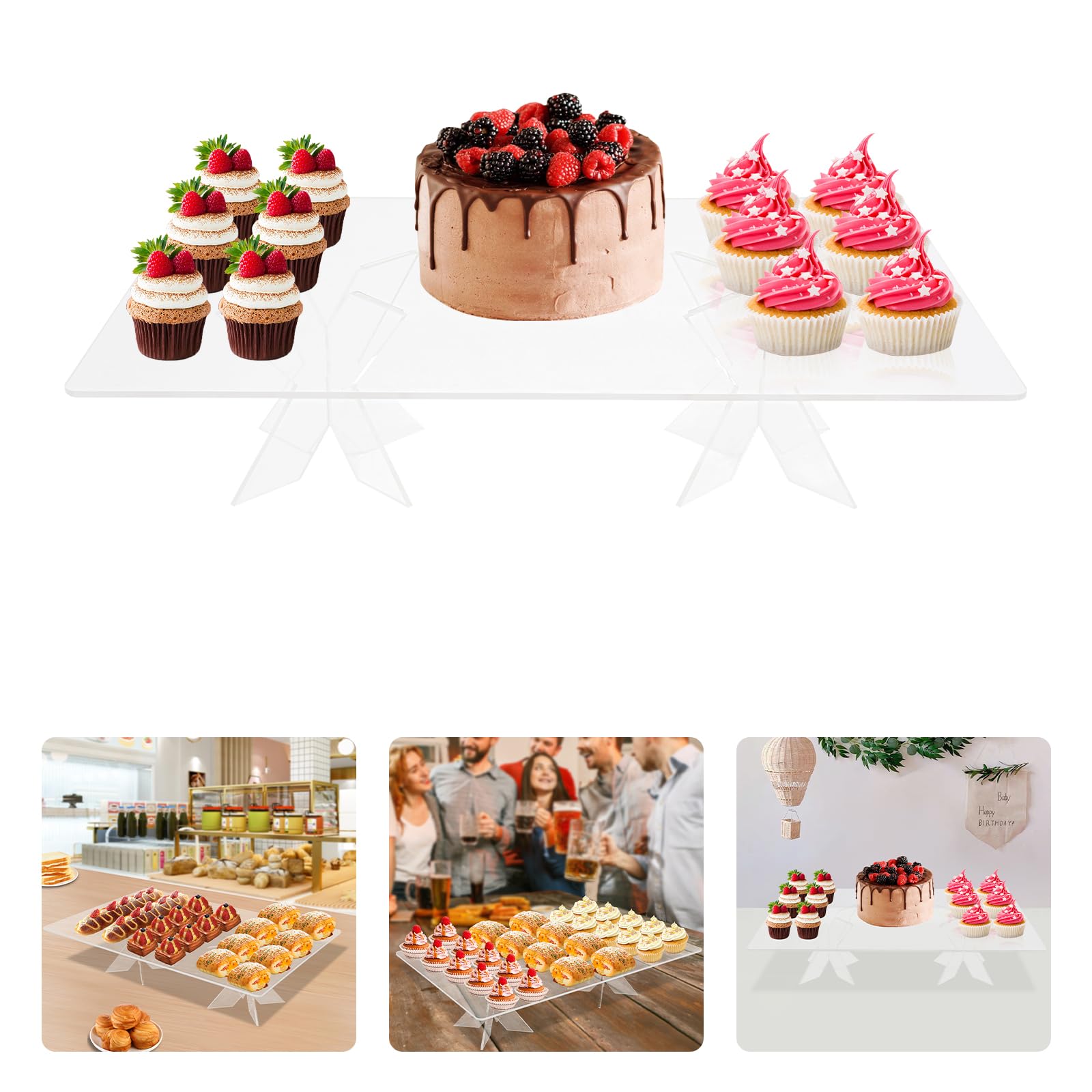 DYNAMI Clear Acrylic Display Riser 22.8