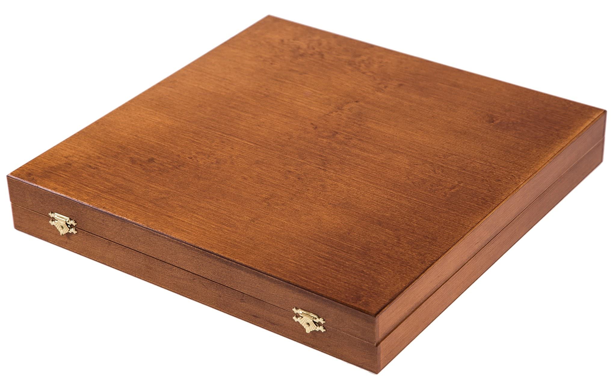 Square - Pro Schach Set Nr. 6 Mahagoni LUX + 2 Extra Damen - Schachbrett + Schachfiguren Staunton 6 + Kasten - Schachspiel aus Holz