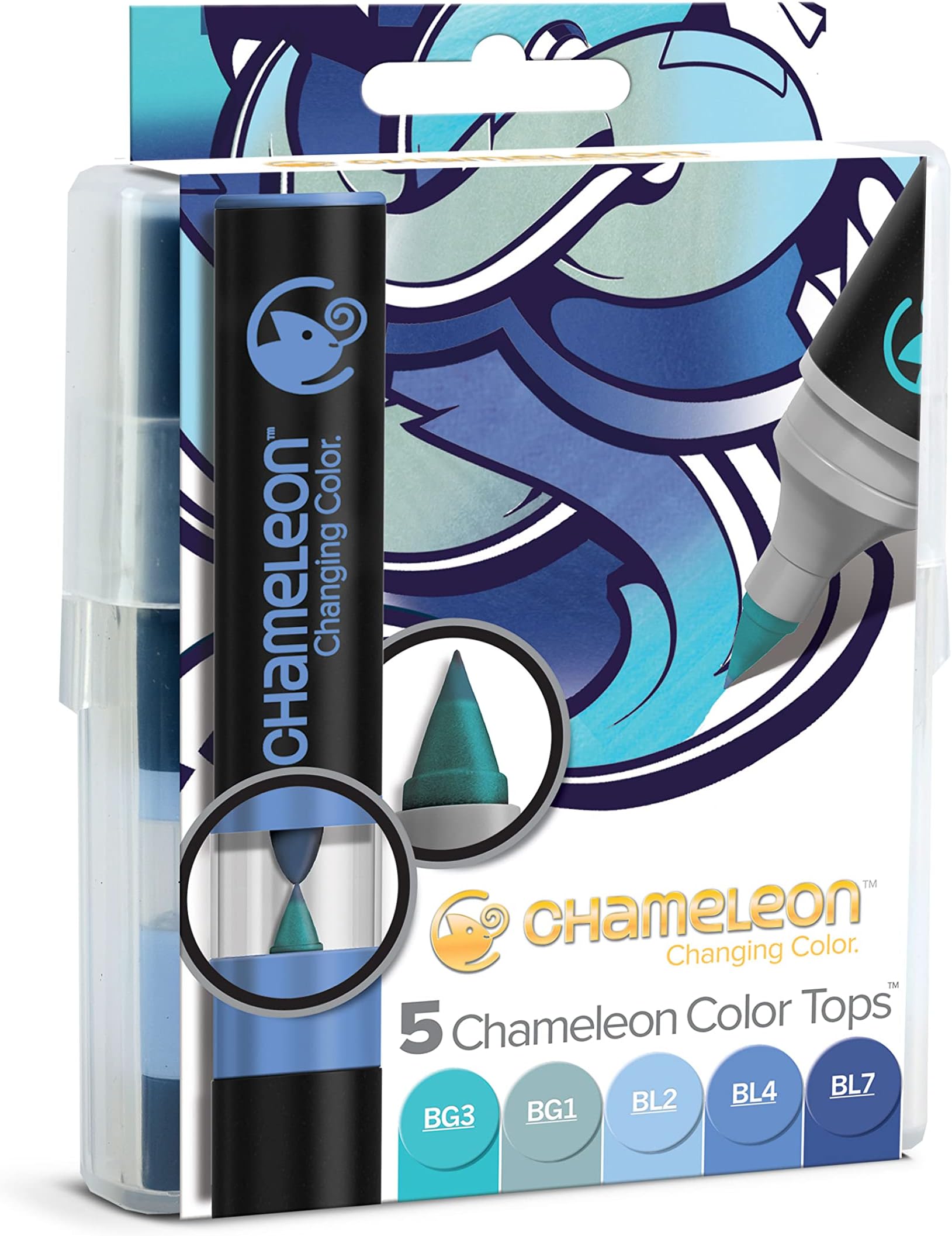 Blue Tones Color Tops - Pack of 5