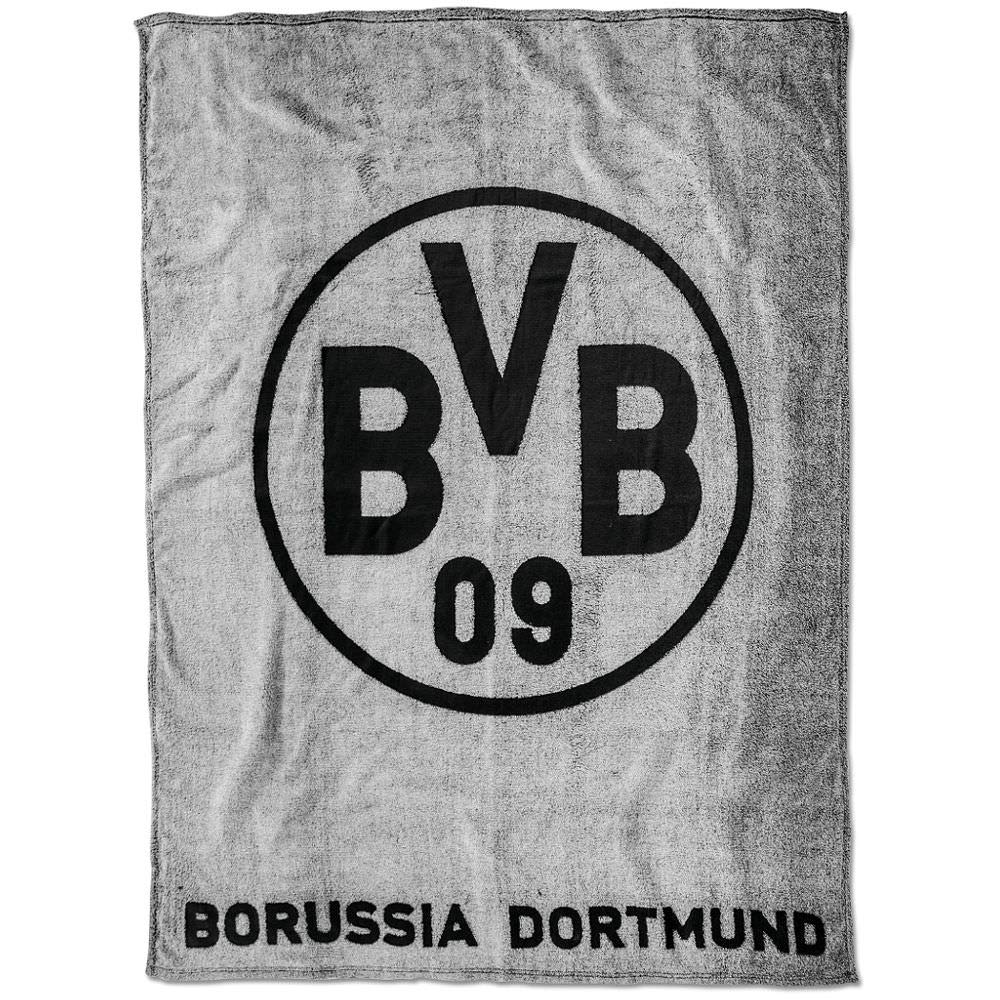 Borussia Dortmund, BVB-Fleecedecke (Grau), Grau/Schwarz, 0