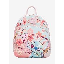 Loungefly Disney Stitch & Scrump Cherry Blossoms Mini Backpack Light Blue None