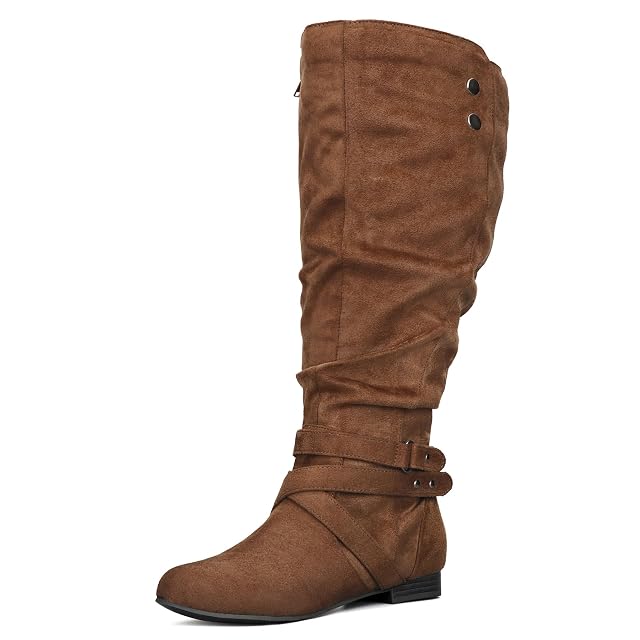 mysoft Womens Extra Wide Calf Knee High Slouchy Boots
