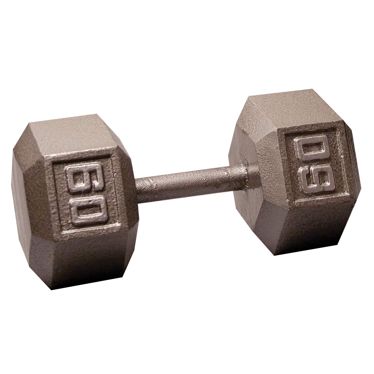 Body-Solid Cast Iron Hexagon Dumbbell Hand Weights For Men and Women Weight Dumbbells for Strength Training Body Building