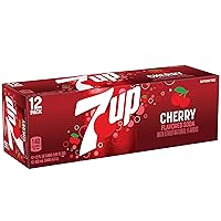 Vista 5 de 7UP Soda con sabor a cereza, latas de 12 onzas líquidas (paquete de 12)