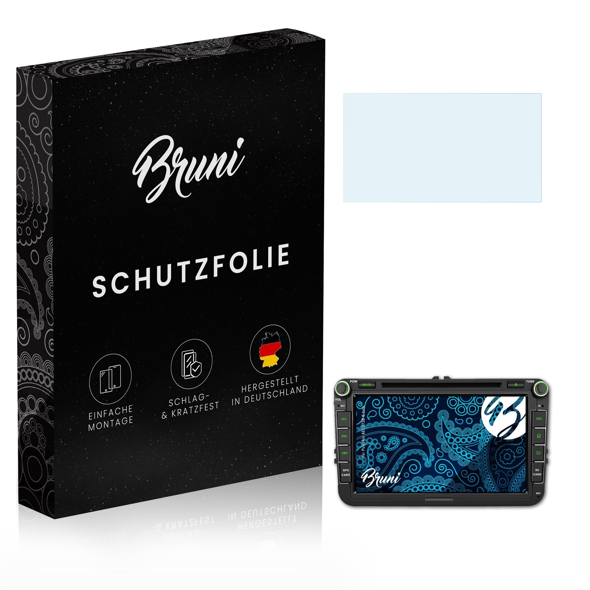 Bruni Screen Protector compatible with Pumpkin AE0373B 8 Inch Protector Film, crystal clear Protective Film (2X)