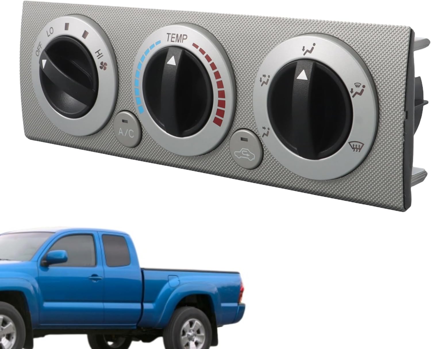 A/C Heater Climate Temperature Control Switch Metallic Color Replacement for Ta-co-ma Extra Cab SR5 2005-2010