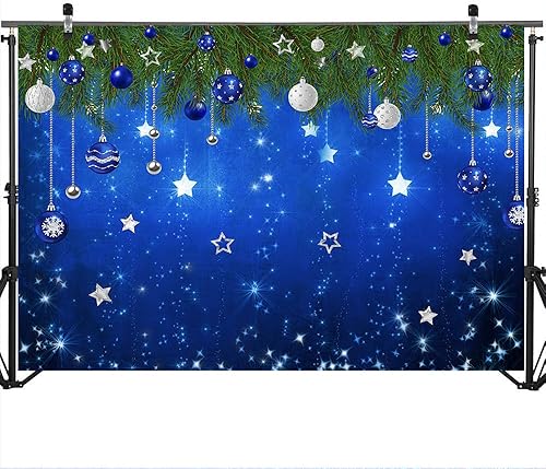 Miniatura 3 de Mocsicka Telón de fondo rojo de Navidad, vacaciones de invierno, estrellas brillantes, decoraciones de fiesta de Navidad para fotografía, Año Nuevo,