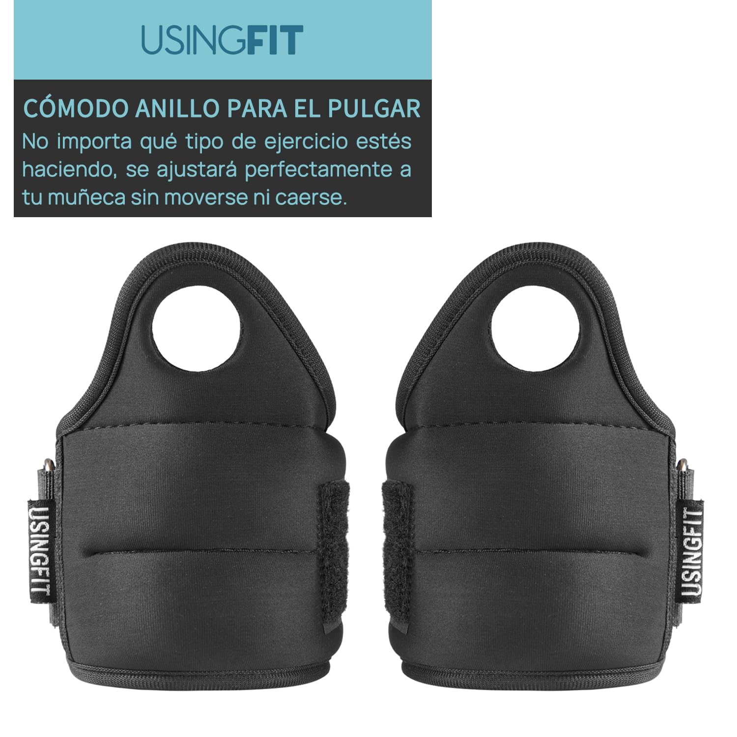 USINGFIT Pesos de Mano para Brazos, Pesos para Las piernas, 0,5 kg, 1 kg, 1,5 kg, Pesas para pie, muñequeras para piernas y pies