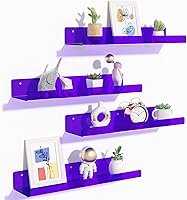 Vista 10 de upsimples Estantes acrílicos para decoración de pared, estante de exhibición de 15 pulgadas, organizador de perfumes para baño, dormitorio, sala