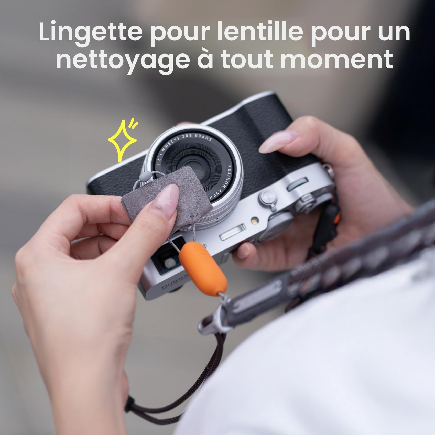 PGYTECH Sangle d'appareil photo Slim Réglable à dégagement rapide 820-1360mm Légère Multicolore pour appareils photo hybrides/compacts/Instax/numériques, Trendy Style