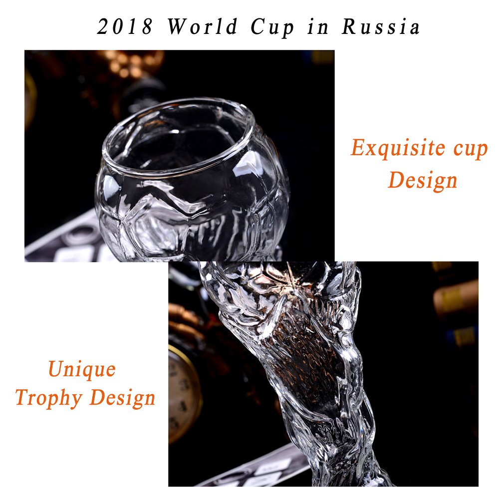 Taza De Cerveza 2X Taza De Cristal Vasos De Vino Personalizados Cerveza Steins Copa Del Mundo Copa De Titanio En Forma Mejor, Regalo Para Tu Aficionado Al Fútbol Tu Novio, Esposo.,6Cups