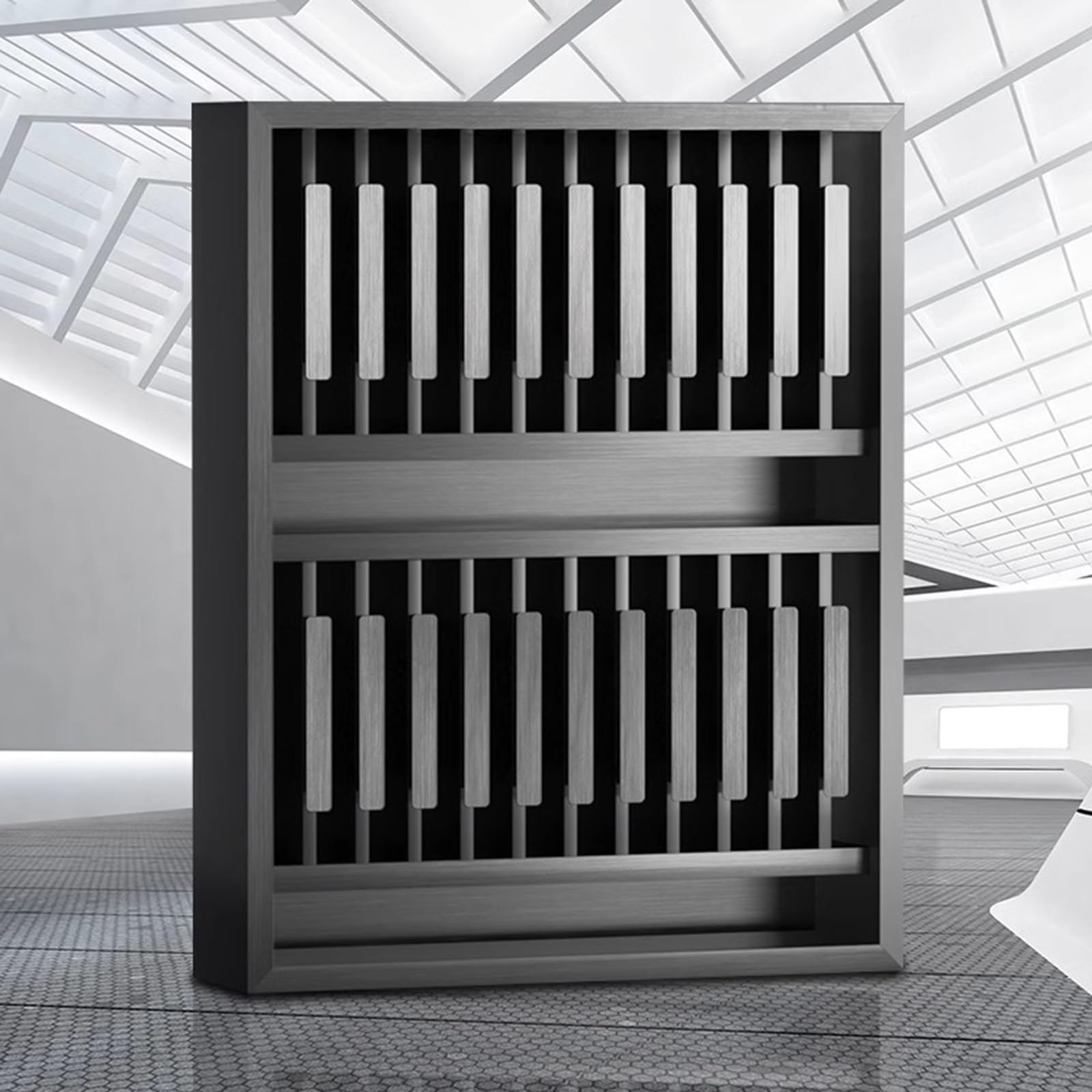 WNGJZZYC 2 Tiers Hair Color Rack for Salon, Professional Hair Color Organizer Rack, Metal Hair Color Storage, for Salon, Beauty, Home(Black)