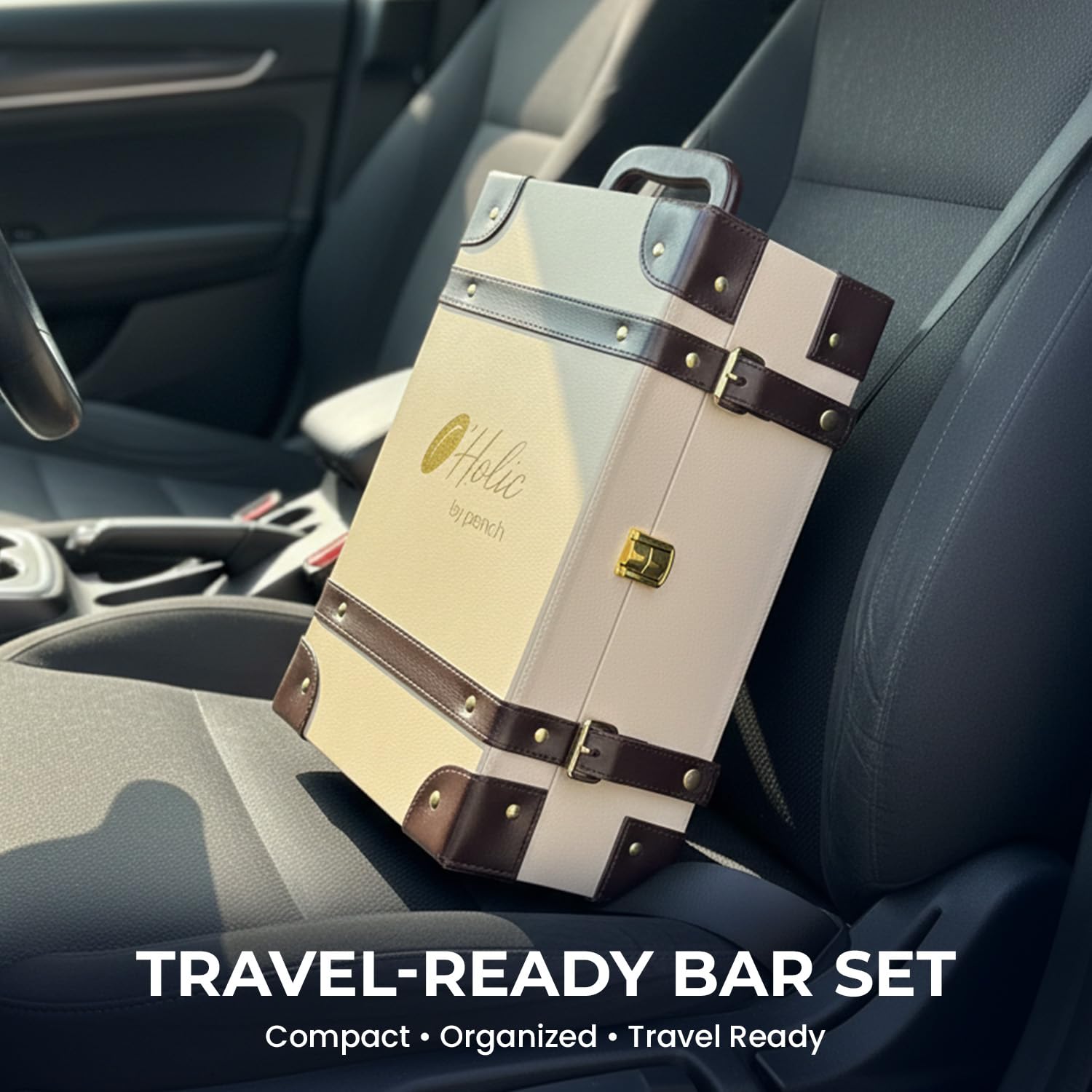 Portable Bar Set - Travel Bar Case with Cocktail Kit -8