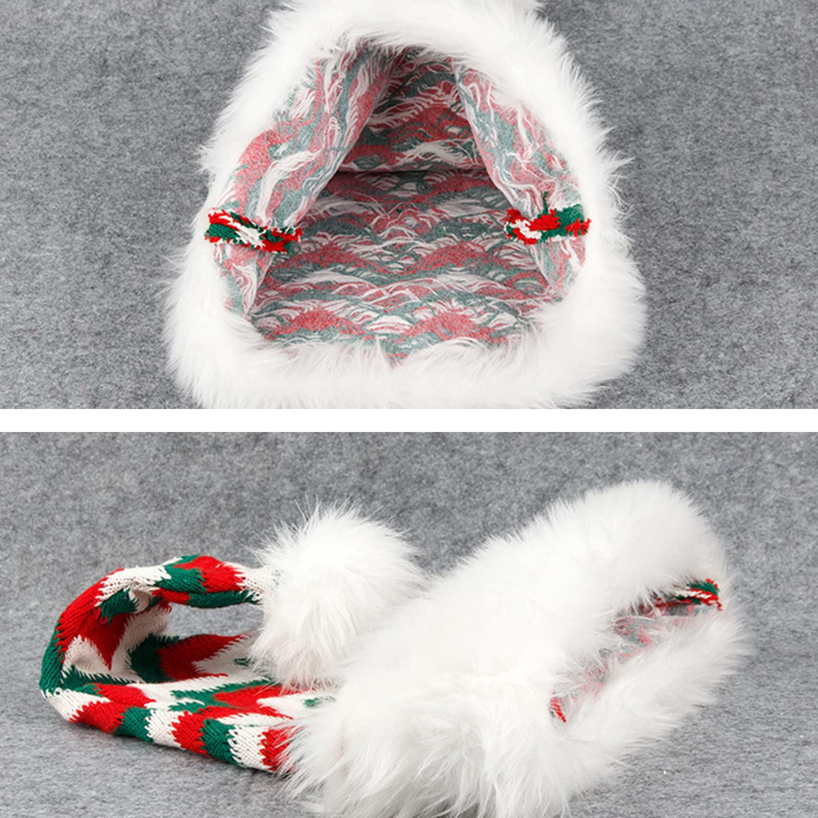 Cappello Da Babbo Natale In Peluche - 2 Pezzi Adulto Unisex - Per Feste E Decorazioni - Foto 14