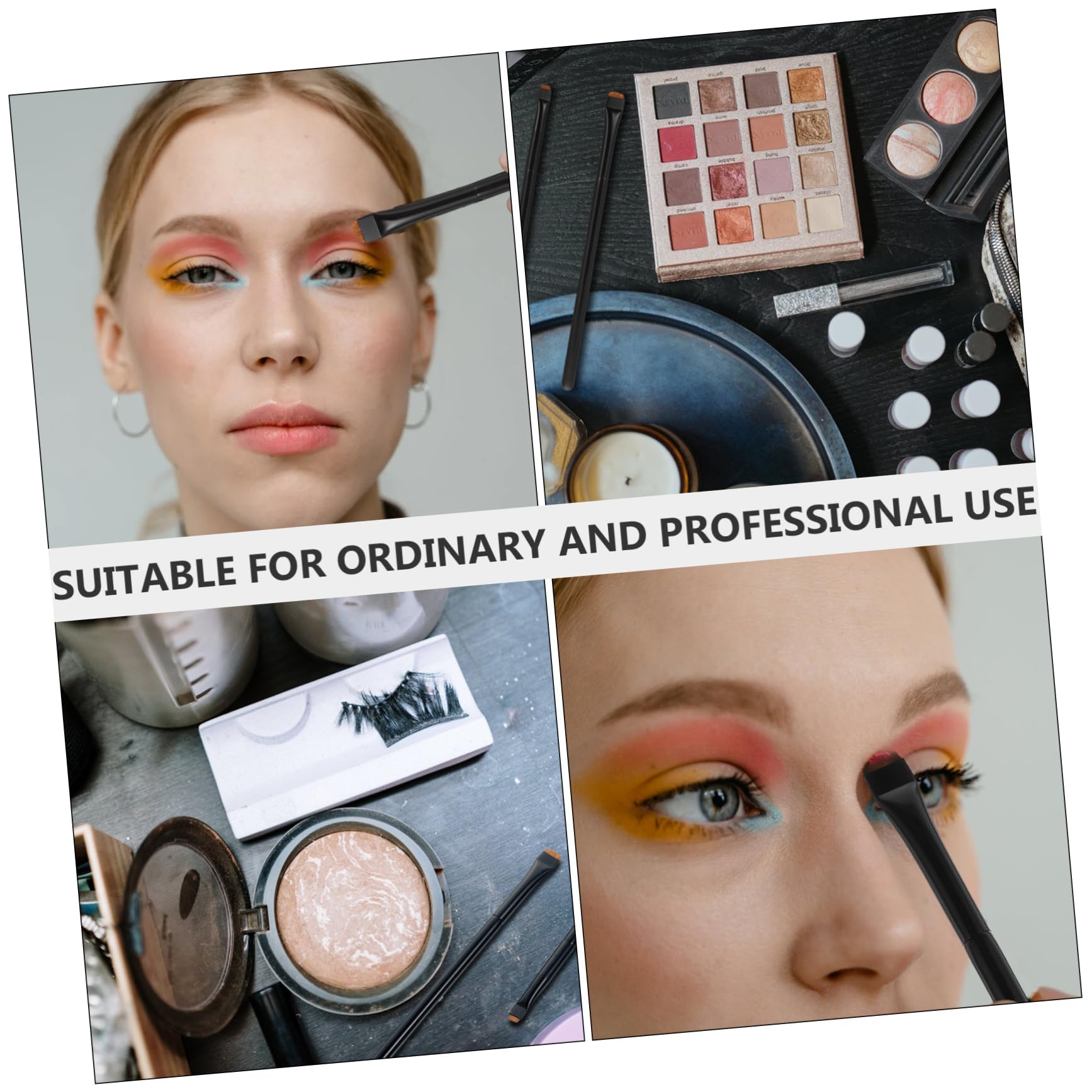 minkissy 12pezzi Pennelli Per Trucco Multi-funzione Per Occhi Setole Di Alta Qualità Per Ombretto e Eyeliner Per Uso Professionale e Quotidiano