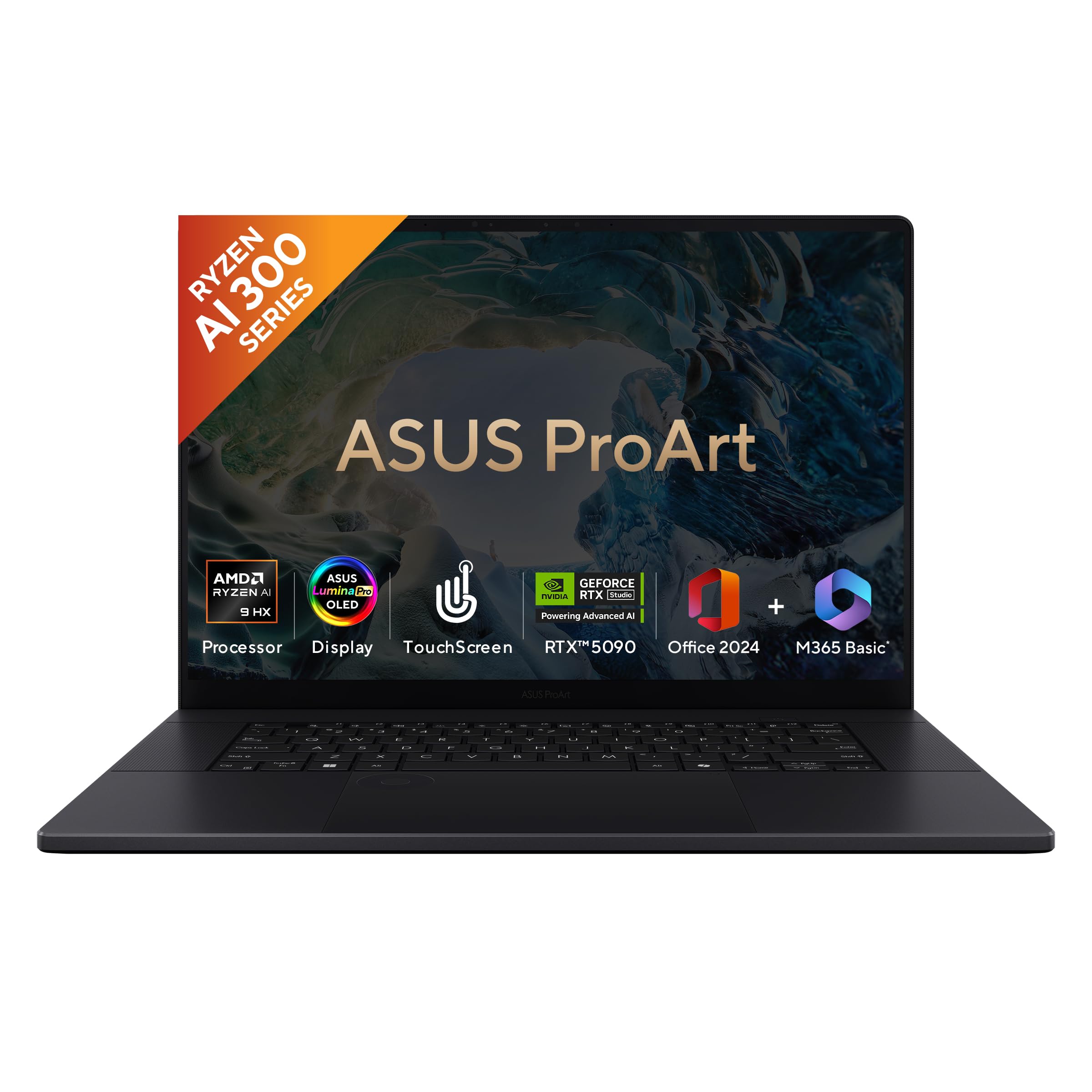 ASUS ProArt P16 OLED (2025), AMD Ryzen AI 9 HX 370, RTX 5090-24GB,64GB RAM, 2TB SSD, 16"/40.64cm Touchscreen, 4K, 120Hz,Windows 11,M365 Basic (1Year)*/Office 2024, Nano Black, 1.95Kg,H7606WX-SE028WS-image-49