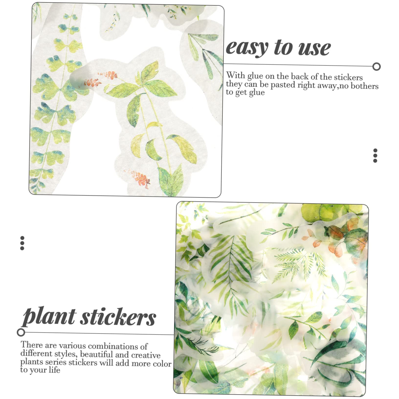 408piezas Pegatinas Decorativas De Plantas Adhesivas Para Scrapbooking y Manualidades Para Álbumes y Diarios