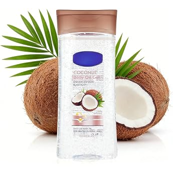 Body Oil Gel with Coconut Body Oil Gel with Shea Butter Body Oils for Very Dry Skin Intensive Body Oil for Very Dry Skin Anti-Ageing Skin Care Glow Oil for Women as Massage Oil and Skin Oil