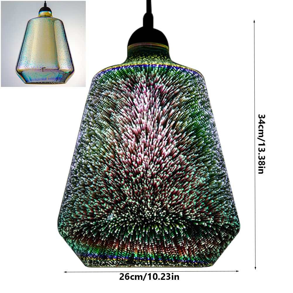 3D Glass Fireworks Pendant Lamps Modern Simple Pendant Light For Dining Room Bar Laser Starry Sky Light And Shadow Chandelier - 39 - View #7