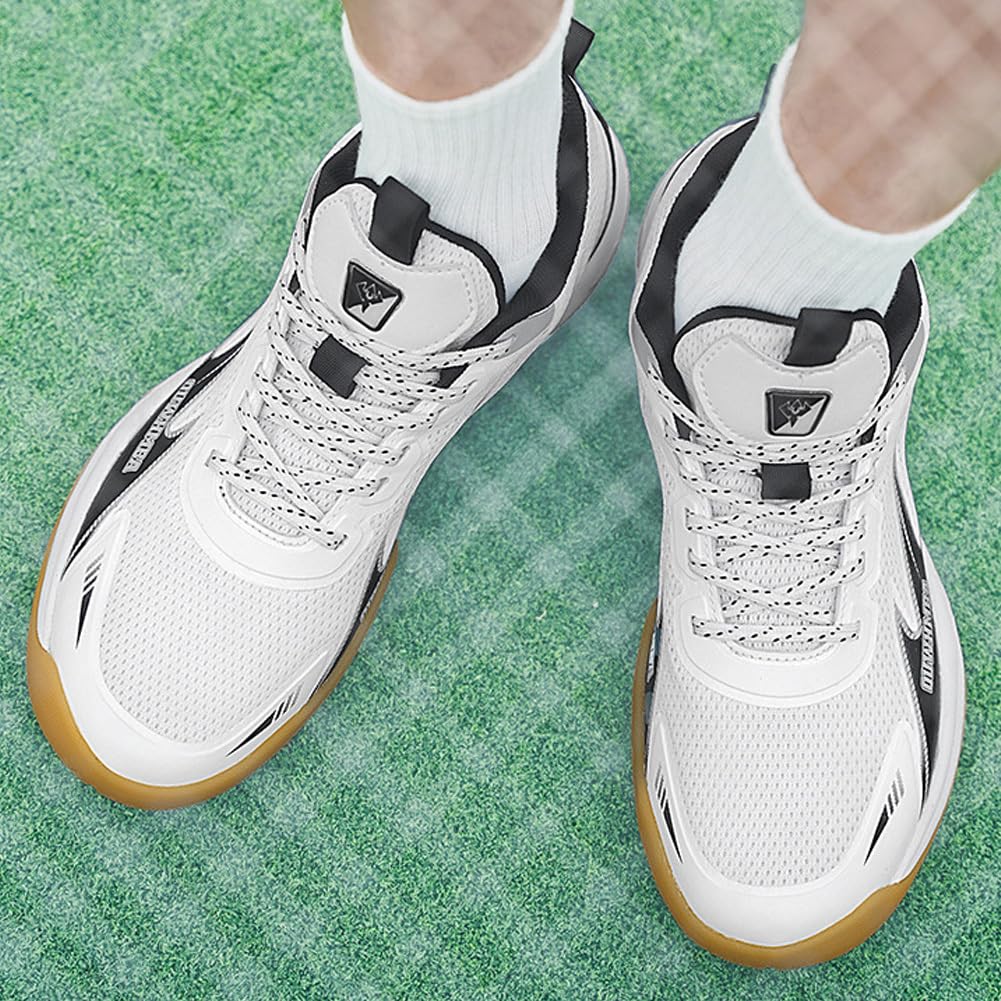 Zapatillas Multi-Deporte Badminton Hombre y Mujer Placa Anti-Torsión, Malla Transpirable, Entresuela MD y Suela Antideslizante para Uso Indoor