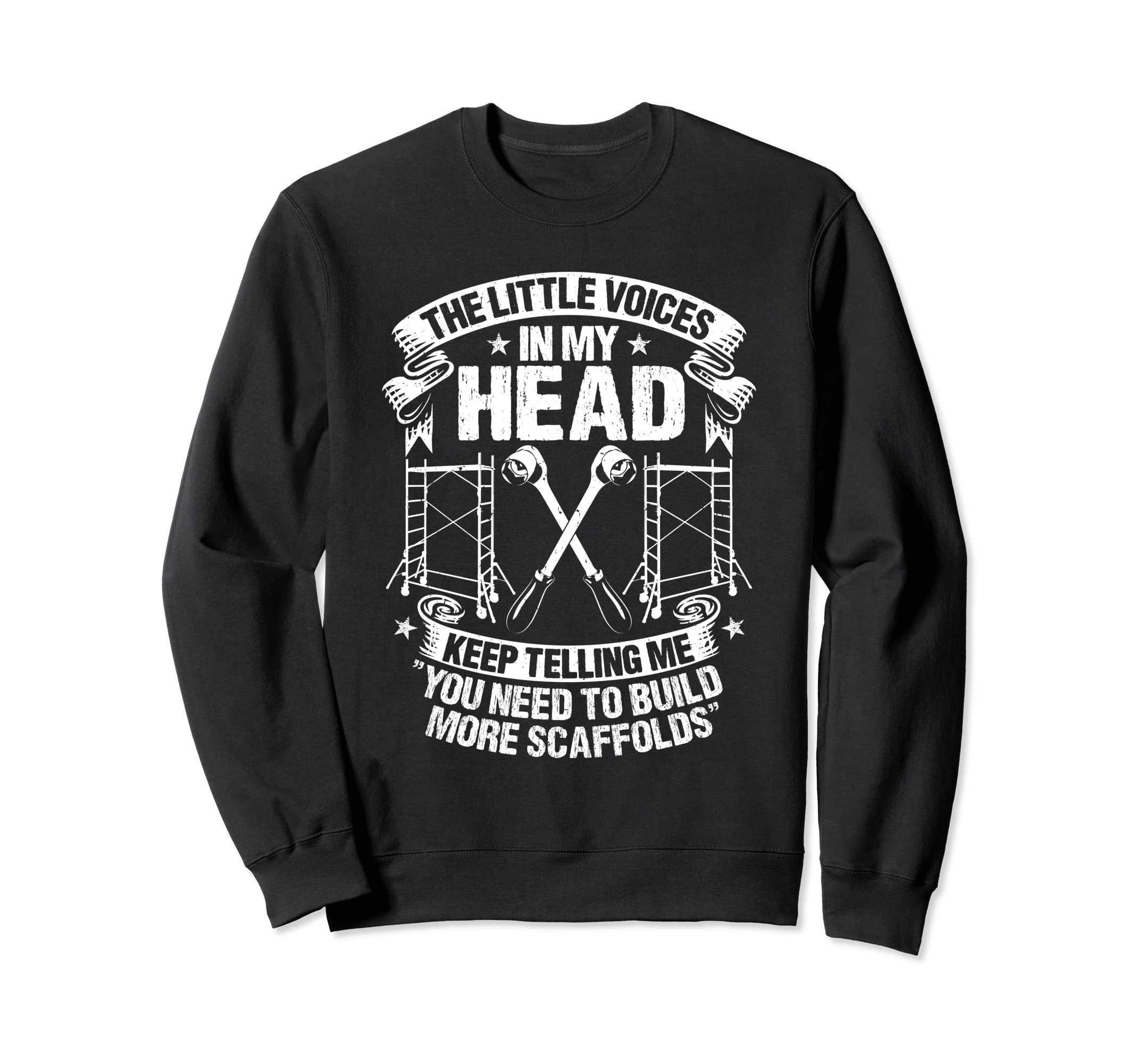 Scaffolding The Little Voices Scaffolder Sweatshirt, Black