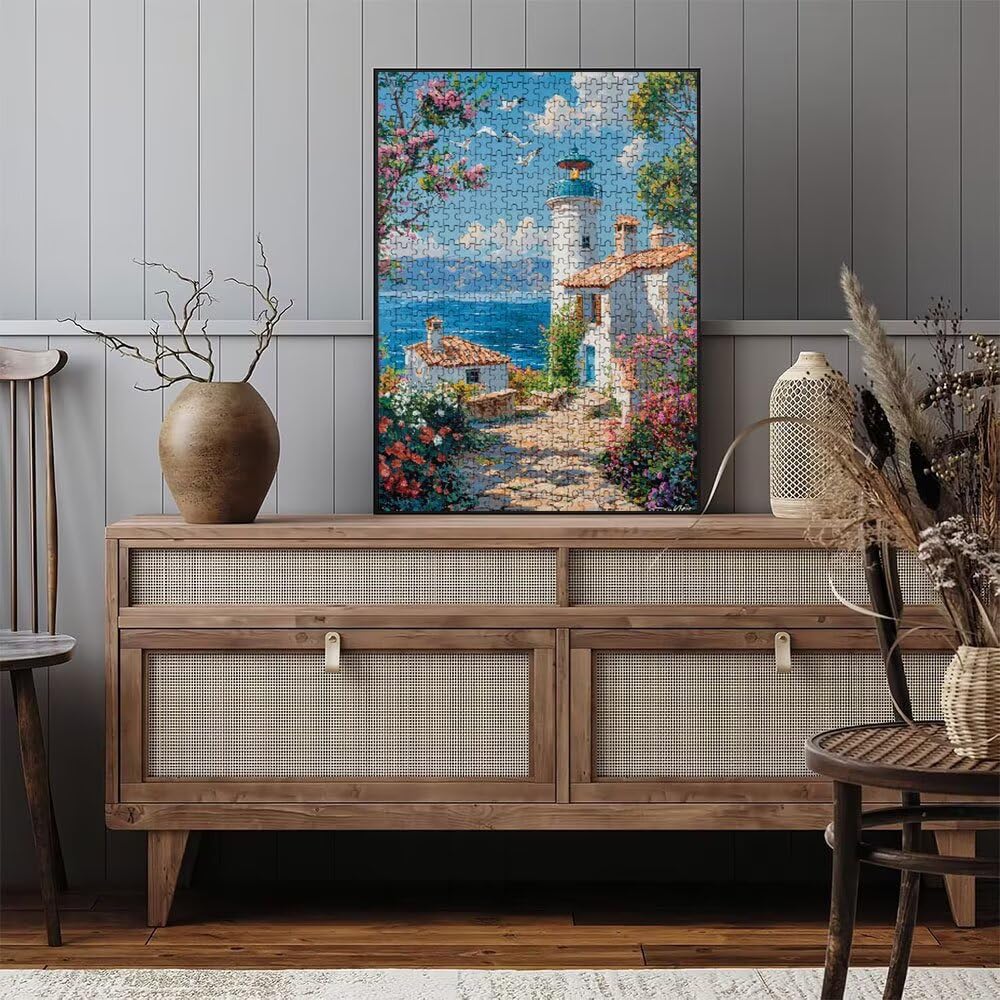 Puzzle 6000 Pezzi, Piccola Isola Gabbiani 3D Puzzle per Adulti Impegnativo, Educa Puzzles Artistico, Divertente E Stimolante Puzzles Decorativo per La Famiglia, Regalo e Decorazione Pareti DX0YL6-930
