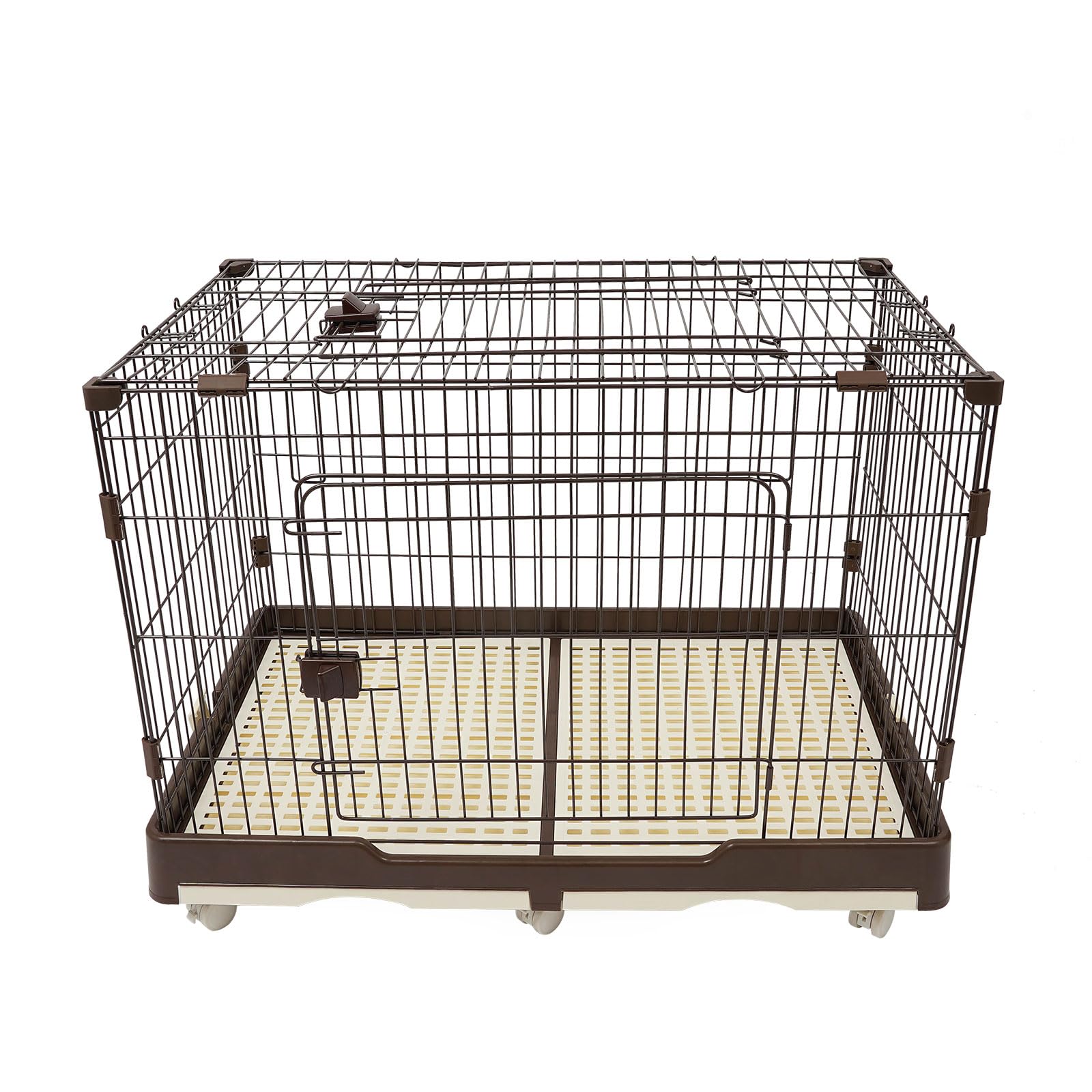 Gabbia per cani, 99 x 62 x 75 cm, cuccia per cani con base rimovibile per la casa di grandi dimensioni, moderna casa per cani