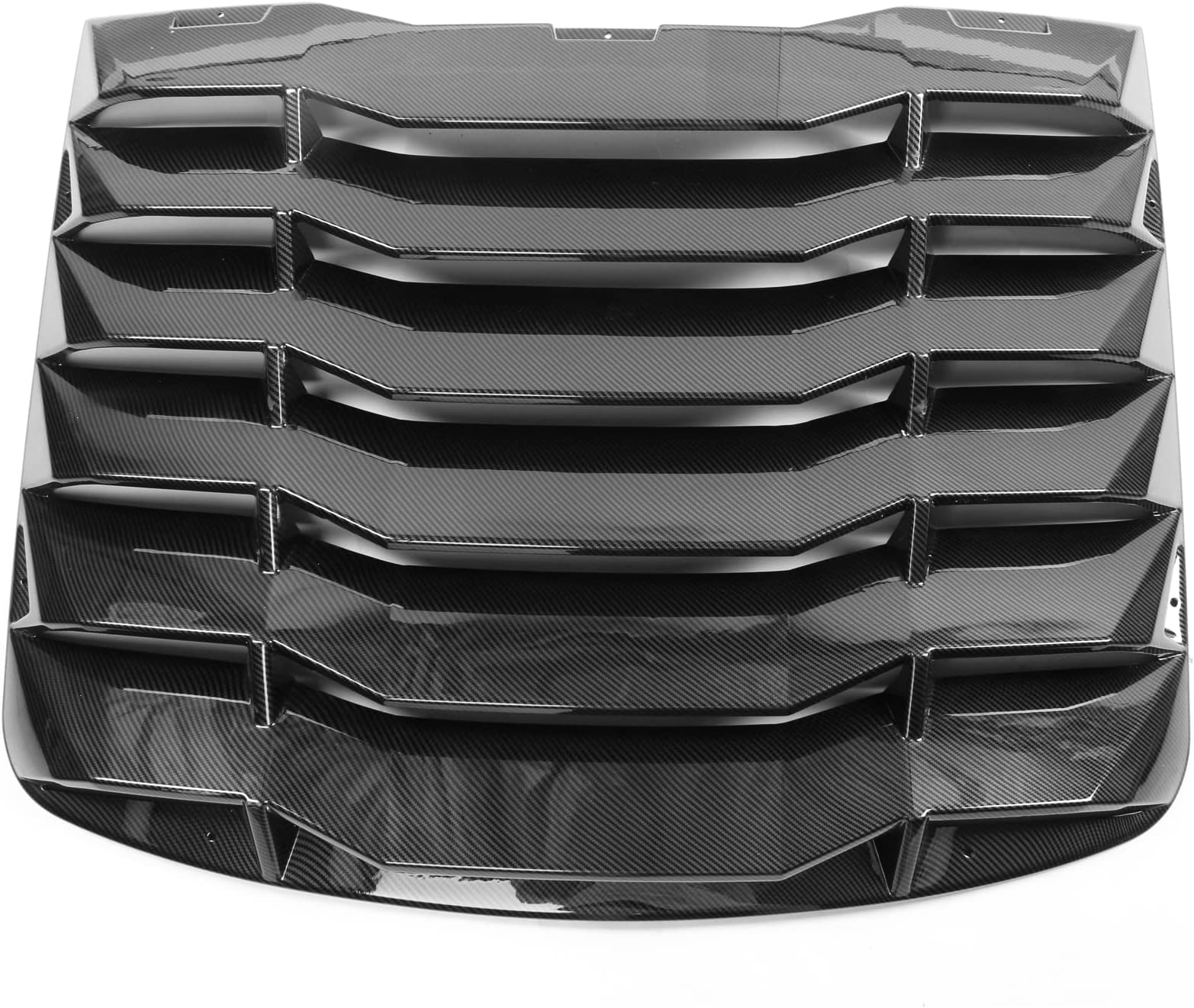 FREEMOTOR802 Rear Window Louver Compatible with 2003-2008 Nissan 350Z Coupe, Carbon Fiber Look ABS Plastic Rear Windshield Sun Shade Cover