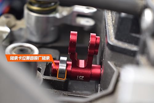 Miniatura 8 de GPM Upgrades - Soporte servo de aluminio+barra de acoplamiento de aluminio+bocina servo de aluminio 25T para 15 X-MAXX 6S8S Monster Truck RC Cars