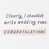 Vista 3 de Hallmark Shoebox Funny Wedding Congratulations Card (Wedding Vows)