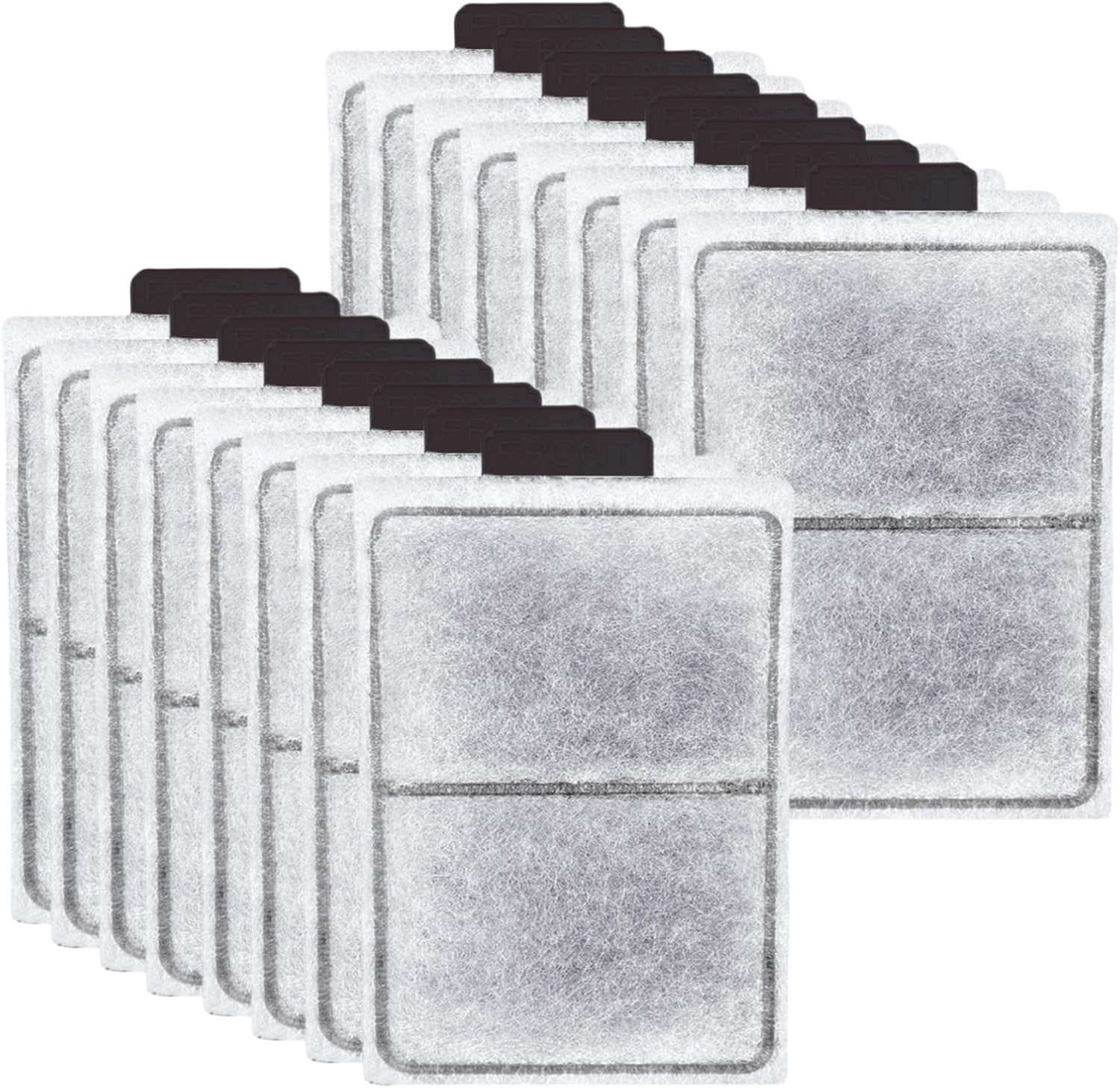 16 Pack PF-L Fish Tank Filter Cartridges, Aquarium Filter Cartridges Replacement Compatible with Top Fin Silenstream PF20, PF30, PF40 and PF75 Power Filters