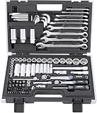 TecPo Inch Tool Set Harley Socket Spanner Nuts Sizes Nut Set Ratchet Box Ratchet Box - 1