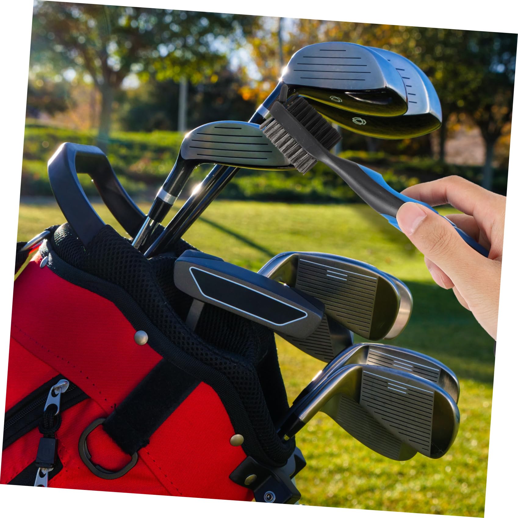 BESPORTBLE 5 Sets Golfreinigung Golfzubehör Reinigungsmittelset Edelstahlset Golfreinigungszubehör Geschenkset Pick-Putting-Becherbürste Rillenreiniger Doppelseitige Bürste Nylon