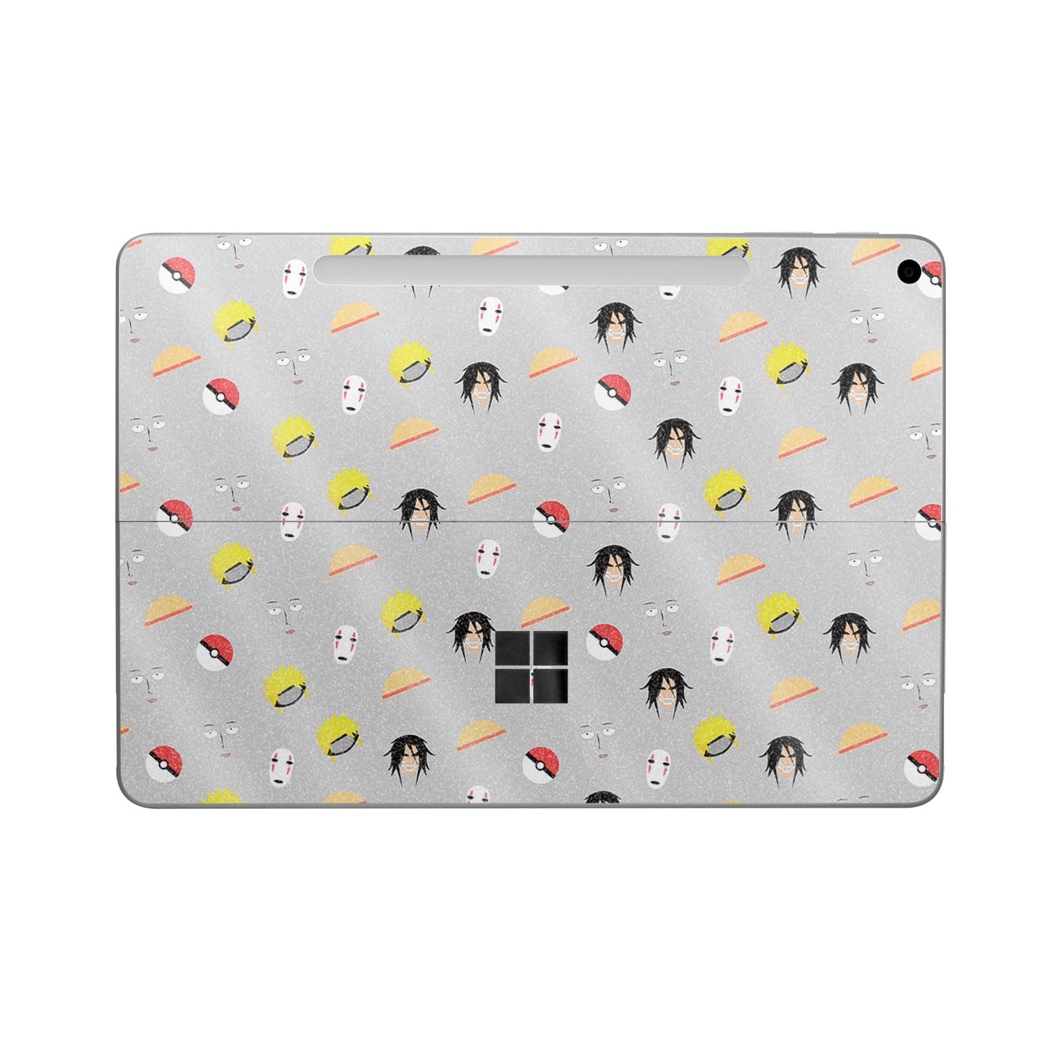 Glossy Glitter Tablet Skin Compatible with Microsoft Surface Pro 12" (2025) - Anime Fan - Premium 3M Vinyl Protective Wrap Decal Cover - Easy to Apply | Crafted in The USA by MightySkins