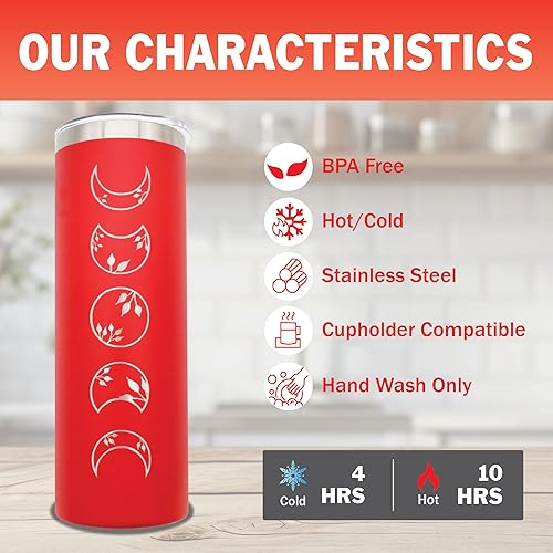 Miniatura 4 de AVITO Regalo lunar personalizado, grabado con láser, aislado al vacío, vaso de 20 onzas con tapa y pajita, vaso de fase lunar, taza de fases de la