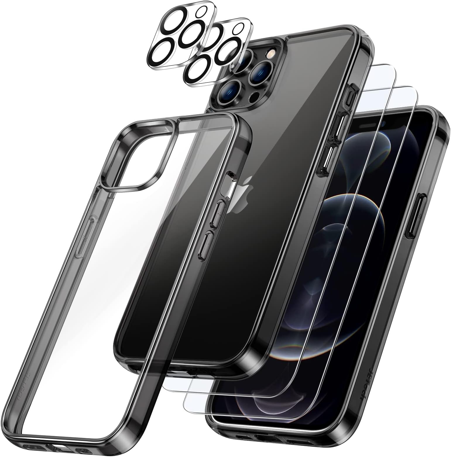 Coque Pour iPhone 12 11 Pro Max XS XR 8+ 7Plus 6 SE 2020 Antichoc Silicone Cover
