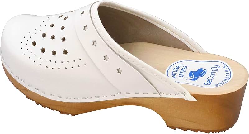 leather clogs womens